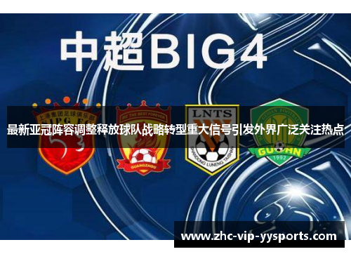 最新亚冠阵容调整释放球队战略转型重大信号引发外界广泛关注热点
